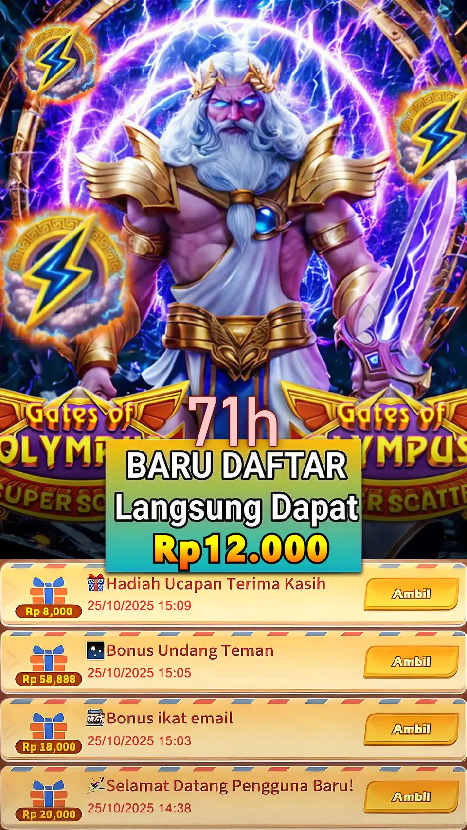 71h Masuk